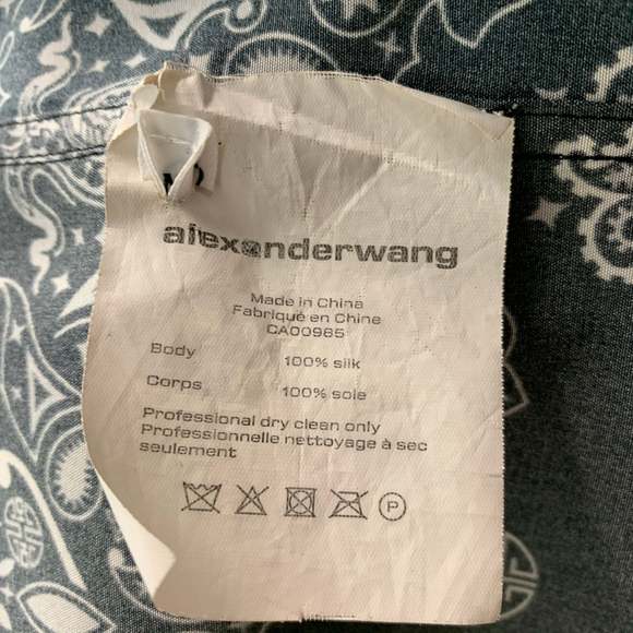 ALEXANDER WANG Black Bandana Silk Camp Set - Picture 8 of 8